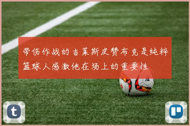 带伤作战的吉莱斯皮赞布克是纯粹篮球人感激他在场上的重要性